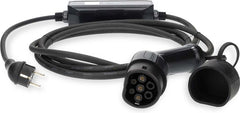 Nedis Draagbare EV-Oplader – Type 2 – 3,7 kW – 6A tot 16A – 1-Fase – 5 m – IP55 – Inclusief LCD-scherm