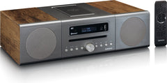 LENCO MC-175SI - Micro set met DAB, FM, CD, 2 USB, Bluetooth®, QI, RC - zilver