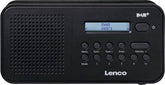 Lenco PDR-015BK - Draagbare DAB Radio met FM en DAB+ ontvangst - LCD-scherm en Koptelefoon aansluiting - Zwart •