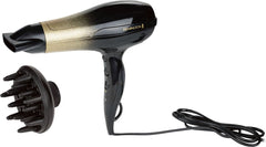 REMINGTON Haardroger Gold Dust - Eenvoudig je haar drogen en in model brengen met deze föhn - Vermogen: 240 W - Snelheden: 2 - Turbofunctie - 2x langere levensduur van de motor - 90 km/u - sterke luchtstroom voor snel drogen