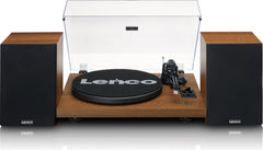 Lenco Platenspeler met Bluetooth - Twee externe Speakers - Ingebouwde Versterker - LS-480WD - Hout