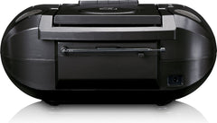 Lenco SCD-6900GY - Draagbare radio CD speler met DAB+ en Bluetooth® - Grijs •