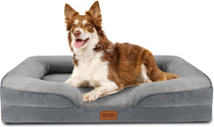 Hondenmand Orthopedisch - Hondenkussen - Hondenbed - Grijs - 106x80 cm - Nobleza •