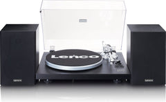 Lenco Platenspeler met Bluetooth - Twee externe Speakers - Ingebouwde Versterker - LS-500BK - Zwart