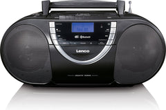 Lenco SCD-6900GY - Draagbare radio CD speler met DAB+ en Bluetooth® - Grijs •
