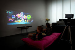 Lenco Beamer - Full HD 1080P - Projector met Bluetooth - LPJ-700BKGY Mini Beamer - Zwart