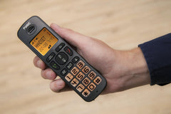 Huistelefoon senioren - Senioren telefoon - Vaste lijn - Zwart - Fysic FX-5500 •