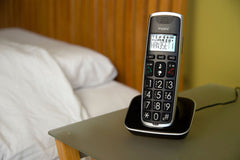 Huistelefoon senioren - Senioren telefoon - Vaste lijn - Zwart - Fysic FX-6020 •