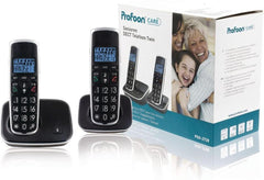 Profoon PDX-2728 Big Button DECT Telefoon, 2 stuks - groot verlicht display en groot toetsenbord •