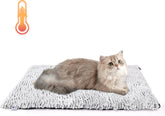 Nobleza Zelfverwarmende Hondenmat - Warmtemat Hond & Kat - Zonder Stroom - Wasbaar - Antislip - Comfortabele Dierenmat - 50x40cm - Grijs
