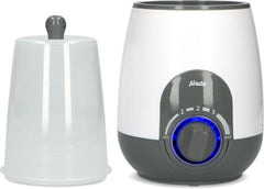 Alecto BW-512 CAR+ - Flessenwarmer 500W - Snelle opwarming en sterilisatie thuis en onderweg - Geleverd met 12V Auto Adapter en Stoomkap - Wit •
