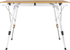 AREBOS campingtafel 90 x 51,5 cm roltafel aluminium klaptafel outdoor bruin