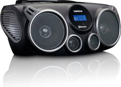 Lenco SCD-100BK - Draagbare radio CD speler met Bluetooth®, USB en SD - Zwart •