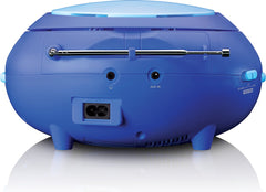 Lenco SCD-620BU - Draagbare radio/ CD player met microfoon - Blauw •