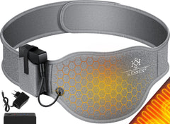 Warmteband - Verwarmde rugband - Warmtekussen - Grijs - KESSER®