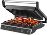 Contactgrill - Tosti apparaat - Tosti ijzer - Grill apparaat - 1800W - Zwart - Olvy
