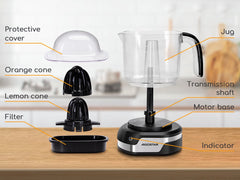 Citruspers - Elektrisch - 40W - Zwart - Aigostar