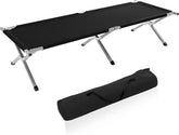 Veldbed - 1 Persoons - Kampeerbed - Stretcher - Grijs - TRESKO®