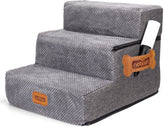 Hondentrapje voor honden - 38x46x34 cm - Grijs - Nobleza •