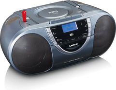 Lenco SCD-6800GY - Draagbare radio cd speler met DAB en mp3 - Grijs •