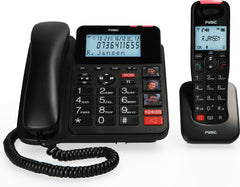 Huistelefoon senioren - Senioren telefoon - Vaste lijn - Zwart - Fysic FX-8025 •