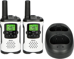 Alecto FR-175 - Walkie Talkie voor kinderen en volwassenen - Set van 2 stuks - Bereik tot 7 km - Wit •