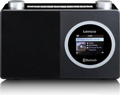 Lenco DIR-70BK - Internet radio met kleurendisplay en Bluetooth - Zwart •
