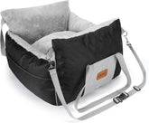 Nobleza 2AX - Luxe Hondenmand auto - Autostoel Hond - Hondenstoel auto - Automand hond - 58 x 56 x 33 cm - Zwart