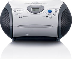 Lenco SCD-24BT WHBK - Draagbare CD-speler met FM radio en Bluetooth - Wit-Zwart •