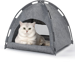 Kattenmand - Kattenhuis - Wigwam - Grijs - Nobleza
