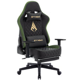 Ergonomische Bureaustoel - Office Chair - Gamestoel - Volwassenen - Zwart/Groen - SYMINO