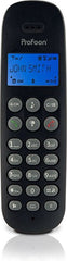 Huistelefoon senioren - Senioren telefoon - Vaste lijn - Zwart - Profoon PDX-300 •