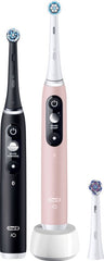 Oral-B iO 6 Elektrische Tandenborstel Duo - Zwart en Roze - Ontworpen Door Braun