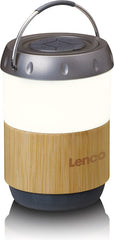 Lantaarn met ingebouwde Bluetooth Speaker - Bamboo - Lenco BTL-030BA