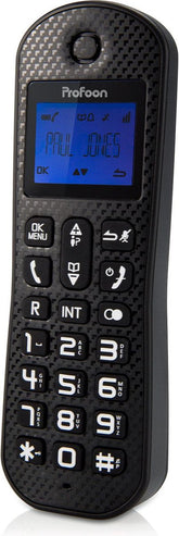 Huistelefoon senioren - Senioren telefoon - Vaste lijn - Zwart - Profoon PDX-515ZT •