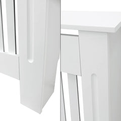 Radiatorombouw - Radiatorbekleding - Radiatorpaneel - 78x19x82 cm - Wit - ECD Germany