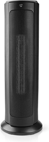 Nedis SmartLife keramische PTC-ventilatorkachel - Wi-Fi - 2000 W - 3 Warmte Standen - Zwenkfunctie - Display - 15 - 35 °C - Android / IOS - Zwart •