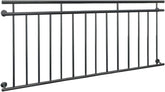 Franse balkonreling - Balustrade - 90x184 cm - Antraciet - ECD Germany