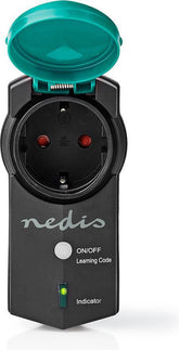 Nedis RF-stekker - Mesh / RF, frequentie 433 MHz - IP44 - 3680 W - Randaarde stekker / Type F (CEE 7/7) - -20 - 50 °C - Groen / Zwart