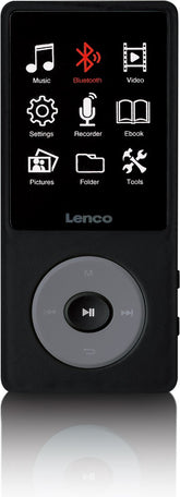 MP3 Speler met Bluetooth - Inc. 8GB SD - Zwart - Lenco - XEMIO-860BK •
