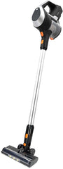 Nedis - Draadloze Steelstofzuiger - 130W - HEPA - LED Borstel - Oranje/Zwart