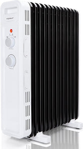 Olieradiator - 2300W Heater - Elektrische kachel - met Thermostaat - Wit - Aigostar