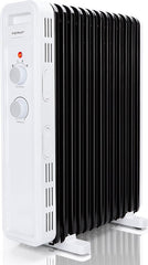 Olieradiator - 2300W Heater - Elektrische kachel - met Thermostaat - Wit - Aigostar
