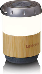 Lantaarn met ingebouwde Bluetooth Speaker - Bamboo - Lenco BTL-030BA