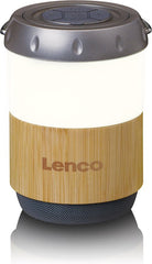 Lantaarn met ingebouwde Bluetooth Speaker - Bamboo - Lenco BTL-030BA