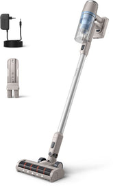 Philips Steelstofzuiger Draadloos XC2011/01 - Zuigmond met LED verlichting - Zonder Zak - Incl Handstofzuigerfunctie - Alle Vloertypen - Lichtgewicht •