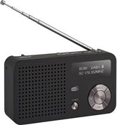 Imperial DABMAN 13 (DAB+, FM, luidspreker, display, USB, MicroSD, batterijvoeding, klein, toetsbediening) zwart •