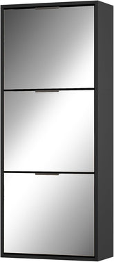 Schoenenkast - Schoenenrek - 121,5x50x23 cm - Zwart - UEV