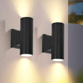 Wandlamp buiten - Tuinverlichting - Buitenverlichting - 2 stuks - Zwart - Aigostar