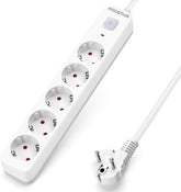 Stekkerdoos - Verlengsnoer - Verlengkabel - 5M - Wit - Aigostar